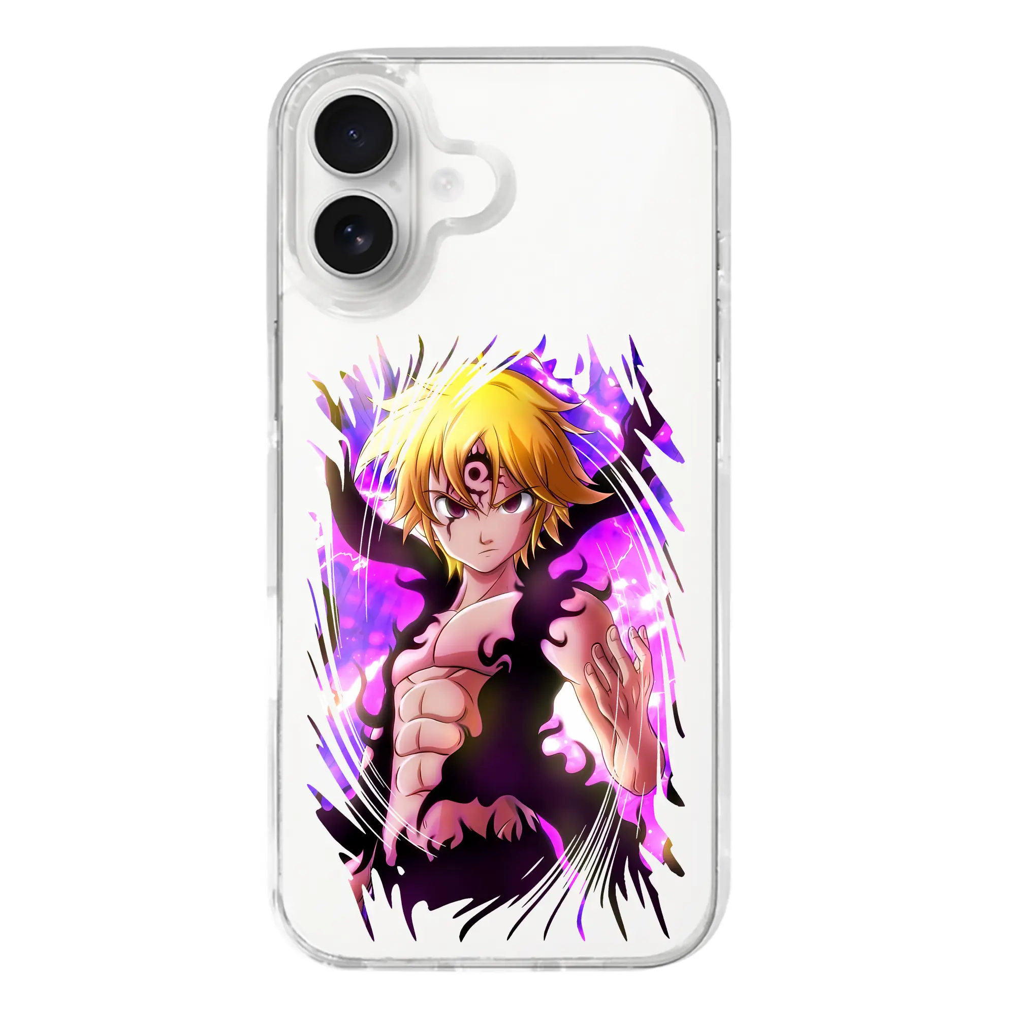 七つの大罪 グッズ メリオダス - iPhone 17シリーズ 透明スマホケース – 薄型・耐衝撃・精密フィット保護カバー